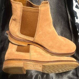 Clarks Light Brown Suede Ankle Boots